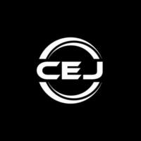 cej logo disegno, ispirazione per un' unico identità. moderno eleganza e creativo design. filigrana il tuo successo con il Impressionante Questo logo. vettore