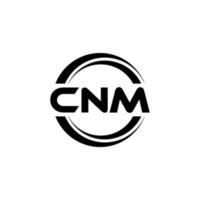 cnm logo disegno, ispirazione per un' unico identità. moderno eleganza e creativo design. filigrana il tuo successo con il Impressionante Questo logo. vettore