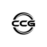 ccg logo disegno, ispirazione per un' unico identità. moderno eleganza e creativo design. filigrana il tuo successo con il Impressionante Questo logo. vettore