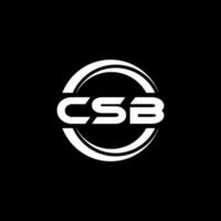 csb logo disegno, ispirazione per un' unico identità. moderno eleganza e creativo design. filigrana il tuo successo con il Impressionante Questo logo. vettore