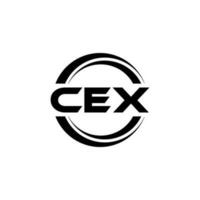cex logo disegno, ispirazione per un' unico identità. moderno eleganza e creativo design. filigrana il tuo successo con il Impressionante Questo logo. vettore