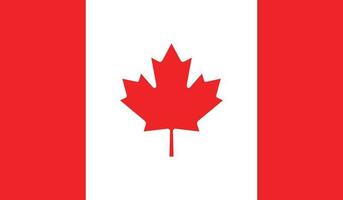 Canada bandiera vettore gratuito vettore.
