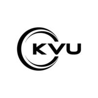 kvu logo disegno, ispirazione per un' unico identità. moderno eleganza e creativo design. filigrana il tuo successo con il Impressionante Questo logo. vettore