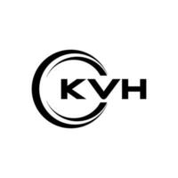 kvh logo disegno, ispirazione per un' unico identità. moderno eleganza e creativo design. filigrana il tuo successo con il Impressionante Questo logo. vettore