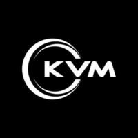 kvm logo disegno, ispirazione per un' unico identità. moderno eleganza e creativo design. filigrana il tuo successo con il Impressionante Questo logo. vettore
