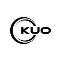 kuo logo disegno, ispirazione per un' unico identità. moderno eleganza e creativo design. filigrana il tuo successo con il Impressionante Questo logo. vettore