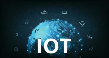 Internet di cose IoT concetto design. vettore