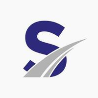S logo, S lettera logo design modello vettore