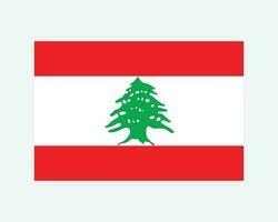 nazionale bandiera di Libano. libanese nazione bandiera. libanese repubblica dettagliato striscione. eps vettore illustrazione tagliare file.