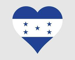 Honduras cuore bandiera. honduregno amore forma nazione nazione nazionale bandiera. repubblica di Honduras bandiera icona cartello simbolo. eps vettore illustrazione.