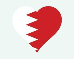 bahrain cuore bandiera. Bahrein amore forma nazione nazione nazionale bandiera. regno di bahrain bandiera icona cartello simbolo. eps vettore illustrazione.