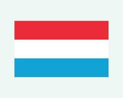 nazionale bandiera di lussemburgo. lussemburghese nazione bandiera. mille dollari ducato di lussemburgo dettagliato striscione. eps vettore illustrazione tagliare file.