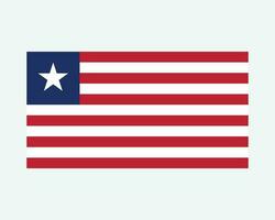 nazionale bandiera di Liberia. liberiano nazione bandiera. repubblica di Liberia dettagliato striscione. eps vettore illustrazione tagliare file.