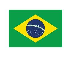 nazionale bandiera di brasile. brasiliano nazione bandiera. federativo repubblica di brasile dettagliato striscione. eps vettore illustrazione tagliare file.