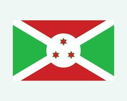 nazionale bandiera di burundi. burundese nazione bandiera. repubblica di burundi dettagliato striscione. eps vettore illustrazione tagliare file.
