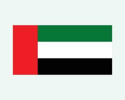 nazionale bandiera di emirati arabi uniti. unito arabo Emirates nazione bandiera. emirati dettagliato striscione. eps vettore illustrazione tagliare file.