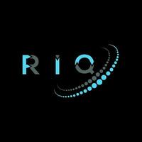 riq lettera logo creativo design. riq unico design. vettore