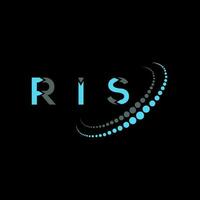ris lettera logo creativo design. ris unico design. vettore