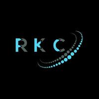 rkc lettera logo creativo design. rkc unico design. vettore