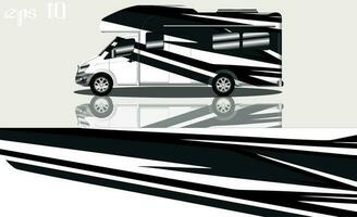 camper auto impacchi vettore