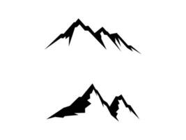 montagna silhouette vettore moderno logo