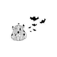 ossessionante eccezionale Halloween scarabocchio arte sinistro, raccapricciante, e divertimento illustrazioni e disegni per tutti il tuo Halloween progetti vettore