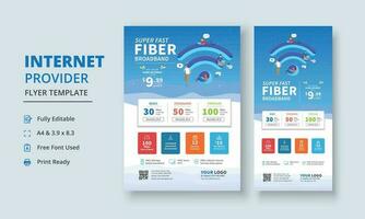 super veloce fibra banda larga volantino, Internet servizio fornitore aviatore modello, Internet servizio fornitore dl volantino, Internet servizio fornitore rotolo su bandiera vettore