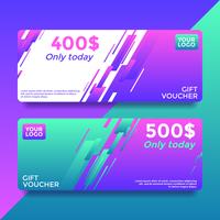 Only Today Gift Card Voucher Templates Vector