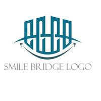 Sorridi ponte logo vettore