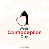 vettore illustrazione per mondo contraccezione giorno