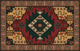tappeto modello persiano. geometrico etnico orientale senza soluzione di continuità modello tradizionale design per sfondo. africano modello. tappeto , piastrella , sfondo , vettore illustrazione. americano