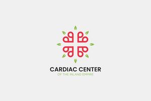 cardiologia centro logo vettore