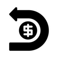 cashback icona vettore simbolo design illustrazione