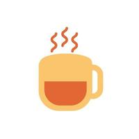 icona di stile piatto tazza di caffè vettore