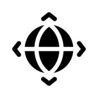 globo icona vettore simbolo design illustrazione