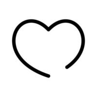 cuore icona vettore simbolo design illustrazione