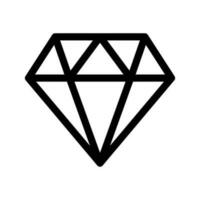 diamante icona vettore simbolo design illustrazione