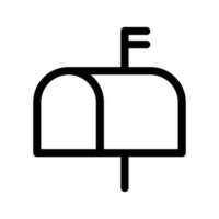 cassetta postale icona vettore simbolo design illustrazione