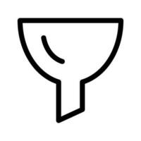 filtro icona vettore simbolo design illustrazione