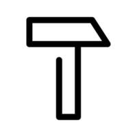 martello icona vettore simbolo design illustrazione