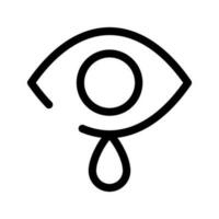lacrima icona vettore simbolo design illustrazione