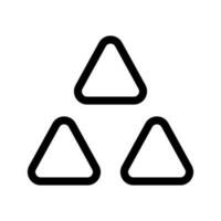 piramide icona vettore simbolo design illustrazione