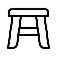 sgabello icona vettore simbolo design illustrazione