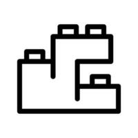 costruzione mattoni icona vettore simbolo design illustrazione