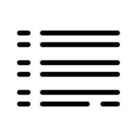 proiettile elenco icona vettore simbolo design illustrazione
