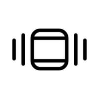Schermo icona vettore simbolo design illustrazione