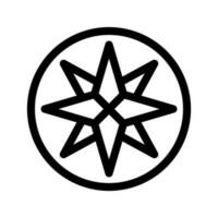 bussola icona vettore simbolo design illustrazione