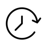 tempo icona vettore simbolo design illustrazione