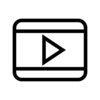 video icona vettore simbolo design illustrazione