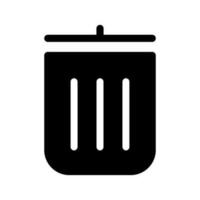 carta bidone icona vettore simbolo design illustrazione